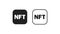 NFT coin animation. Non Fungible Token. Blockchain technology. Alpha channel. 4K