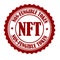 NFT non-fungible token label or stamp