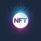 NFT non fungible token. Non-fungible tokens icon covering concept NFT. High-tech technology symbol logo vector.