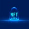 NFT non fungible token secure trading concept background