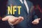 NFT non-fungible tokens concept