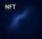 NFT token non fungible digital vector coin. NFT crypto altcoin vector digital logo