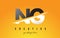 NG N G Letter Modern Logo Design with Yellow Background and Swoosh.