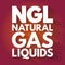 NGL - Natural Gas Liquids acronym, concept background