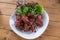 Nham pork,fried sour rib pork