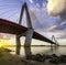 The Nhat Tan Bridge is a cable-stayed bridge crossing the Red River in Hanoi