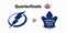 NHL. National hockey league. Stanley Cup playoffs 2022. Eastern conference, quarterfinals. Tampa bay lightning, Toronto maple