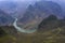 Nho Que river and Ma Pi Leng mountain pass in Ha Giang province, Vietnam