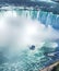 Niagara Falls boat tours attraction. Horseshoe Falls at Niagara Falls, Canada