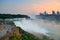 Niagara Falls closeup at dusk