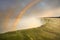 Niagara Falls and double rainbow