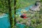 NIAGARA FALLS, ONTARIO, CANADA - MAY 21st 2018: Whirlpool Aero car carrying riders across the Niagara Whirlpool