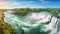 Niagara Falls, Ontario, Canada. Panoramic view of Niagara Falls, Niagara Falls panoramic view in summer. Ontario, Canada, AI