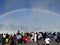 Niagara Falls Tourists under a Rainbow