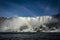 Niagara falls waterfalls view with rainbow