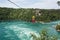 Niagara Falls Whirlpool Rapids Aero Trolley Car over whirlpool of Niagara River, Niagara Falls, Ontario, Canada