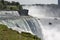 The Niagara River crashing over the famous Niagara Falls
