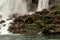 Niagra Falls Canada 06.09.2017 view of the American part of Horseshoe Falls with visitors walking wooden trails