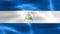 Nicaragua flag - realistic waving fabric flag