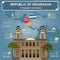 Nicaragua infographics, statistical data, sights