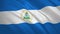 Nicaragua . Waving flag video background