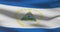 Nicaraguan national flag footage. Nicaragua waving country flag on wind