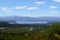 Nice amazing view of Bariloche, Argentina. Landscape mountains and  Lake Nahuel Huapi