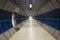 Nice architecture and details of corridor in subway under London city