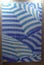 Nice Beaches Beach Umbrellas Mosaic Blue France French Riviera Style CÃ´te d`Azur Mosaics Mural Pixel Arts Cannes Crafts Deco