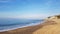 Nice Beart beach in France with clean water and blue sky