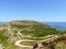 Nice bendy road at coastline inCorsica south of France