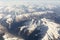 Nice of bird eye view of Himalaya range on the way to Leh Ladakh india