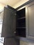 Nice black cabinet in a new house