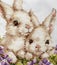 Nice bunnies from embroidery detail