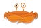 Nice cartoon cute vector crab