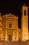 Nice Cathedral of Saint Reparata at Night in France