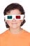 Nice child with 3D glasses