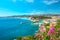 Nice city, french riviera, mediterranean sea