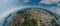 Nice city in the south of France on the azure coast drone Air 360 vr virtual reality drone panorama