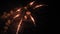 Nice close up firework in dark sky for Christmas and New Year