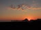 Nice Colored clouds above far Tetakawi silhouette