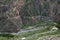 Nice curvy winding mountain road northern Peru