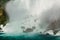 Nice dramatic background,  view of the Bottom of Niagara falls with its heavy powerful water fall, background