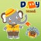 Nice elephant cartoon the funny scout