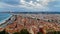 Nice, France. Aerial view of the city and coastline .