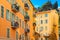 Nice, France, colorful facade