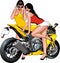 Nice girls and motorbikes