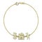 Nice gold bracelet with charms