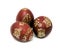 Nice gold painting decored Easter eggs