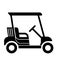 Nice golf cart icon Flat vector design